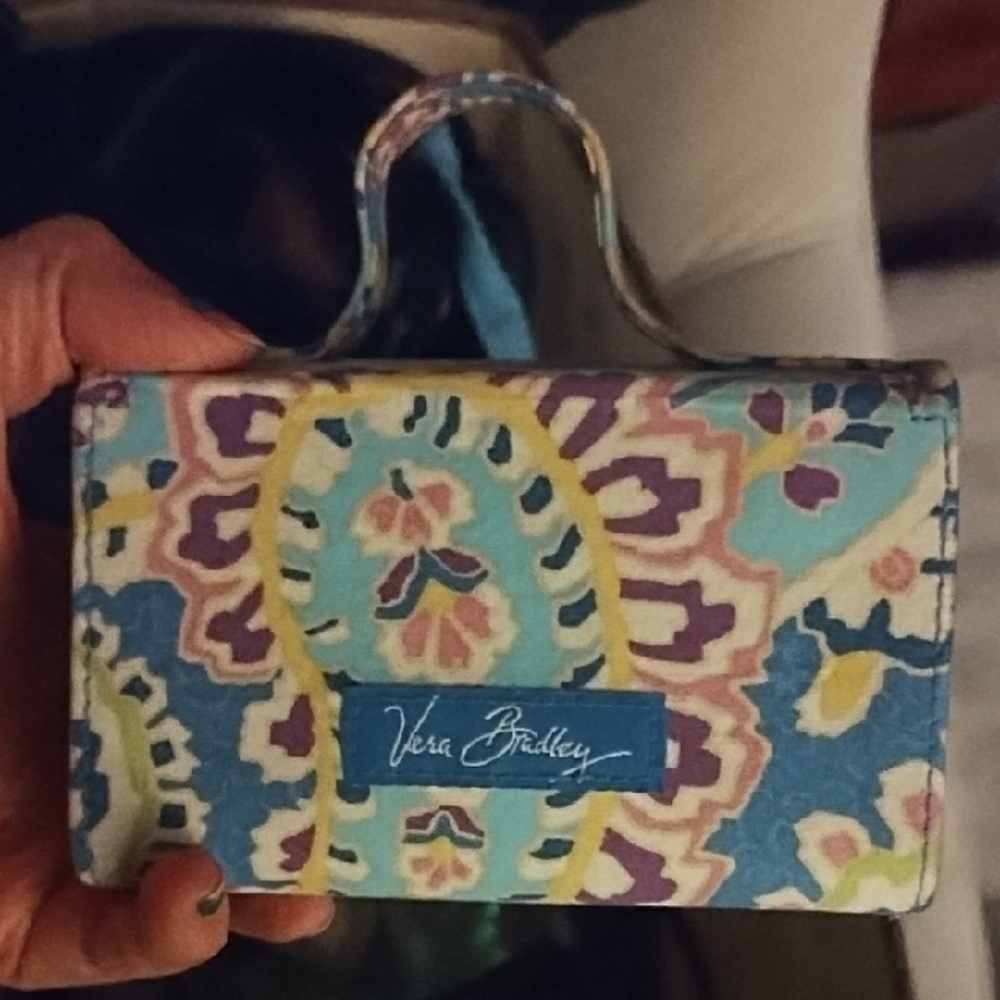 Vera Bradley Blue Mini Bag Jewelry Case